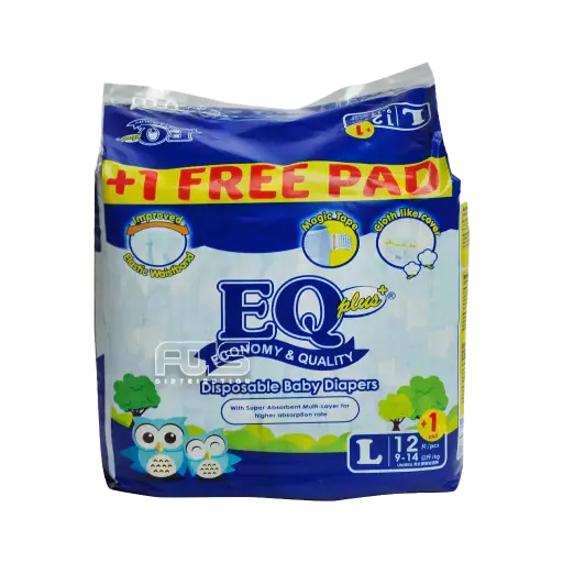 [GR0182] EQ DIAPER PLUS LARGE 12'S