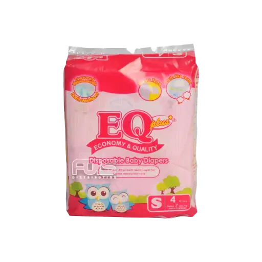 [GR0183] EQ DIAPER PLUS SMALL 4'S