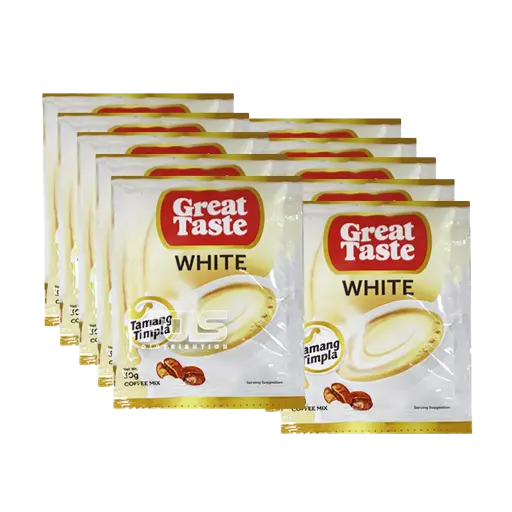 [GR0220] GREAT TASTE COFFEE WHITE HANGER 30G 10'S