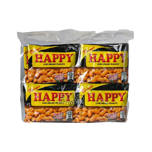 [GR0224] HAPPY PEANUTS SWEET CHILI 5G (6G) 20'S