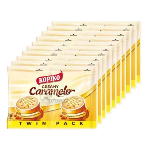 [GR0254] KOPIKO COFFEE CREAMY CARAMELO TWIN 50G 10'S