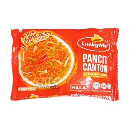[GR0277] LUCKY ME INSTANT PANCIT CANTON EXTRA HOT CHILI 60G