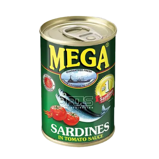 [GR0299] MEGA SARDINES TOMATO EASY OPEN GREEN 155G