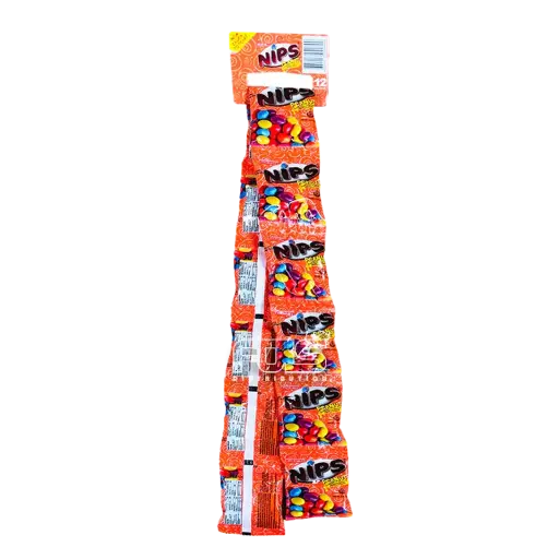 [GR0329] NIPS CHOCO PEANUT TIES 14G 12'S