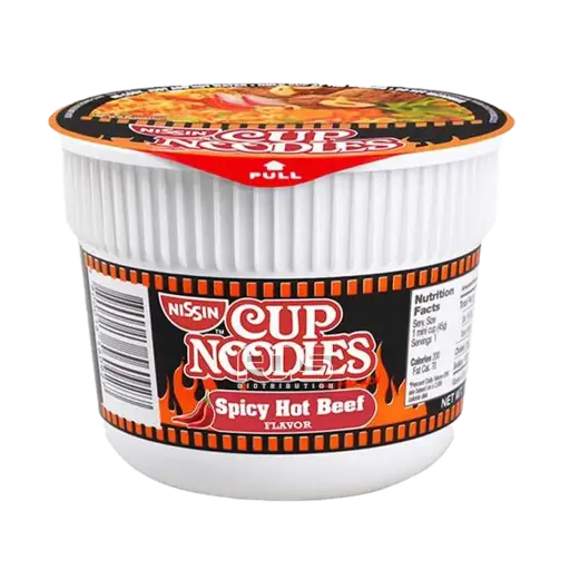 [GR0334] NISSIN MINI CUP NOODLES BEEF SPICY 45G