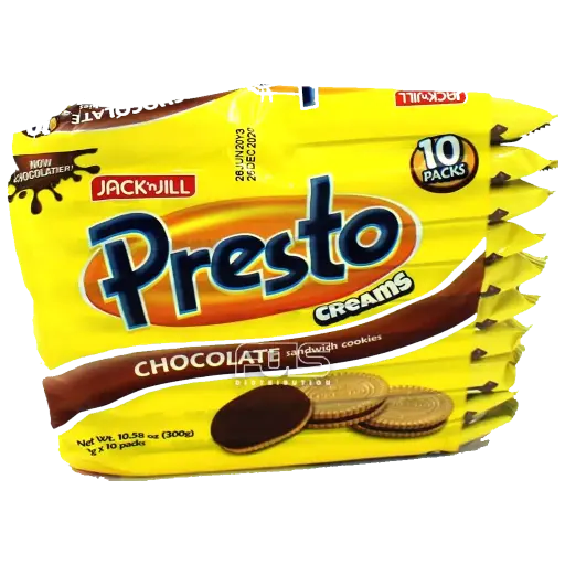 [GR0372] PRESTO CREAMS CHOCOLATE 30G 10'S