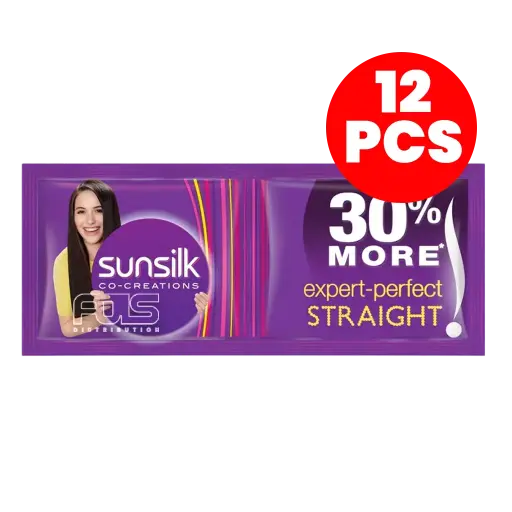 [GR0443] SUNSILK SHAMPOO PERFECT STRAIGHT (VIOLET) 13ML 12'S