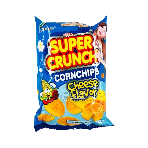 [GR0459] SUPER CRUNCH CORNCHIPS CHEESE FLAVOR 55G(BLUE)