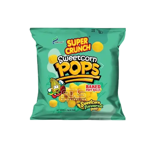[GR0463] SUPER CRUNCH SWEETCORN POPS 22G