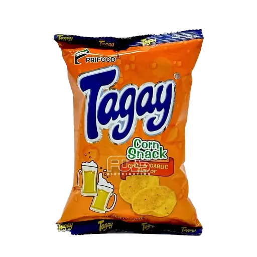[GR0492] TAGAY CORN SNACK CHILI & GARLIC 55g