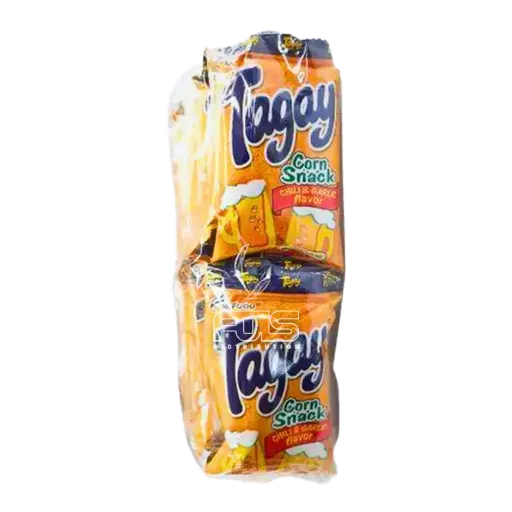 [GR0493] TAGAY CORN SNACK CHILI & GARLIC 7G 12'S