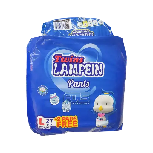[GR0529] TWINS LAMPEIN DIAPER BABY PANTS L 27'S (+2)