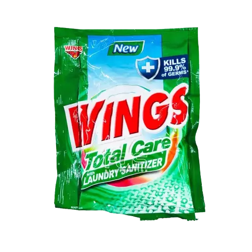 [GR0538] WINGS POWDER LAUNDRY SANITIZER (GREEN) 57G 6'S
