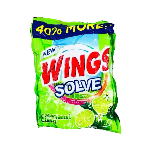 [GR0540] WINGS POWDER SOLVE CALAMANSI GREEN 60G (70G) 6'S