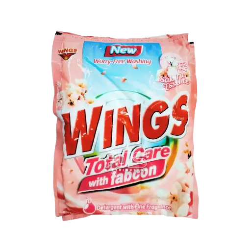 [GR0543] WINGS POWDER WITH FABCON SAKURA ESSENCE PINK 57G 6'S