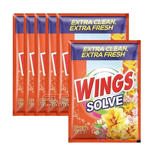 [GR0545] WINGS SOLVE POWDER FLORAL FRESH (ORANGE) 60G (70G) 6'S