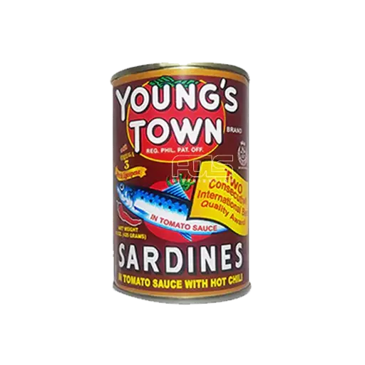 [GR0551] YOUNG'S TOWN SARDINES RED EASY OPEN 155G