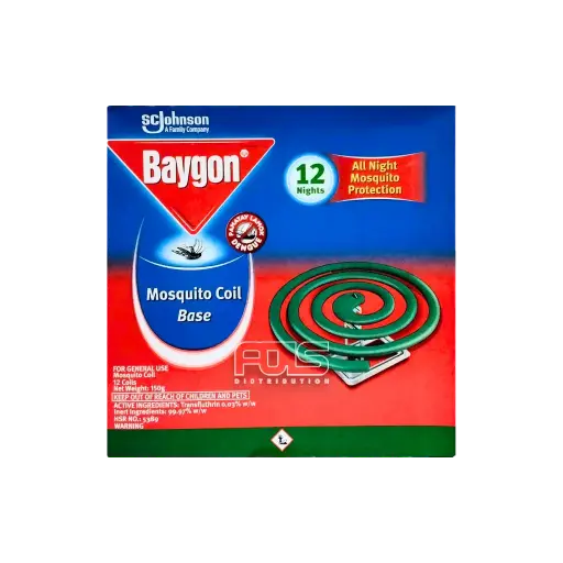 [GR0571] BAYGON MOSQUITO COIL BASE (GREEN) 12'S