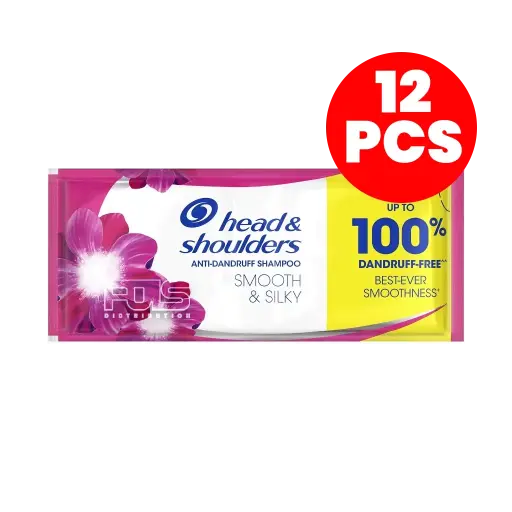 [GR0622] HEAD & SHOULDERS SHAMPOO SMOOTH & SILKY PINK 12ML 12'S