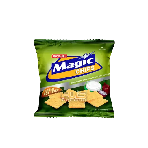 [GR0643] MAGIC CHIPS SOUR CREAM 'N ONION 28G