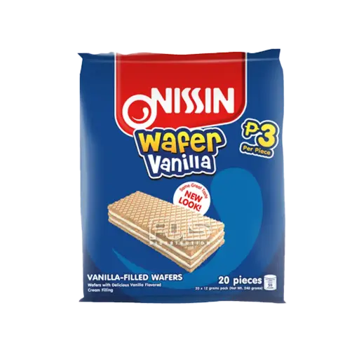 [GR0657] NISSIN WAFER VANILLA 12G 20'S