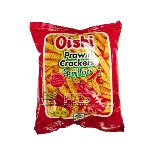[GR0673] OISHI PRAWN CRACKERS SPICY 24G