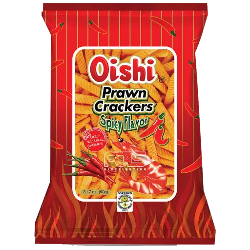 [GR0675] OISHI PRAWN CRACKERS SPICY 95G