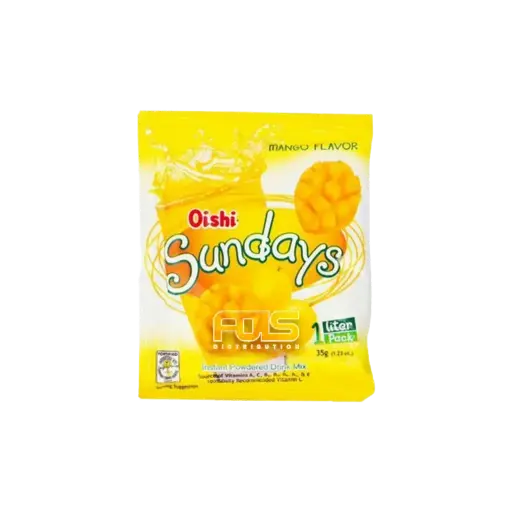 [GR0678] OISHI SUNDAYS MANGO POWDERED DRINK 35G 20'S