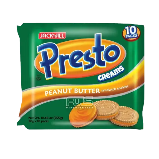 [GR0694] PRESTO CREAMS PEANUT BUTTER 30G 10'S