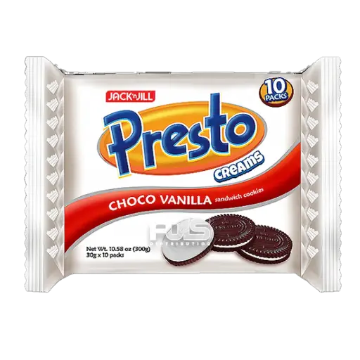 [GR0695] PRESTO CREAMS VANILLA 30G 10'S