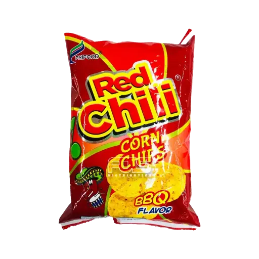 [GR0698] RED CHILI CORN CHIPS BBQ FLAVOR 55G