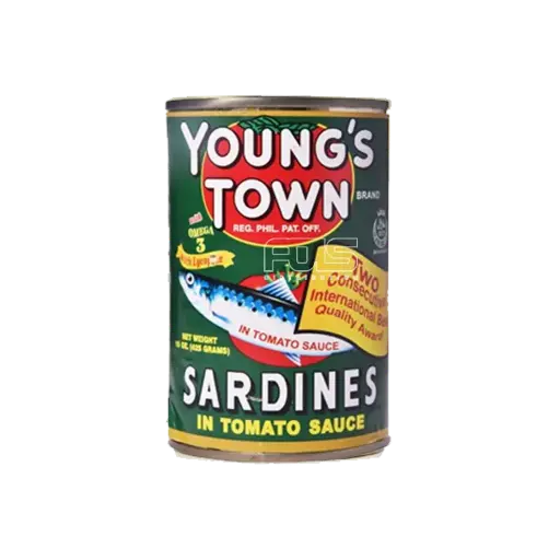 [GR0721] YOUNG'S TOWN SARDINES GREEN EASY OPEN 155G