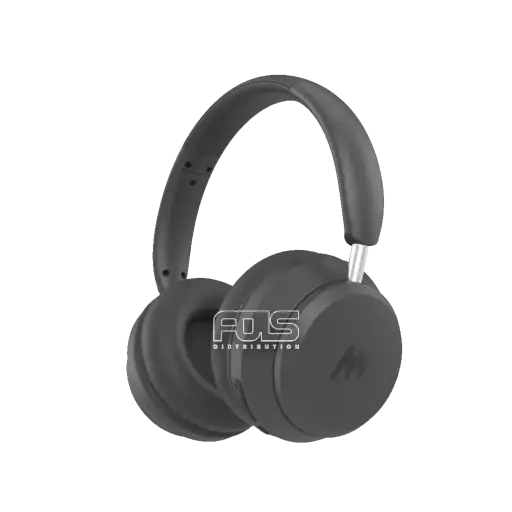 Mezone Antonio ANC Bluetooth Wireless Headphone With Deep Bass & Adjustable Headband Base Black