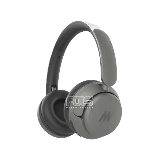 Mezone Lukas ANC Bluetooth Wireless Headphone With Deep Bass & Adjustable Headband Base Space Grey