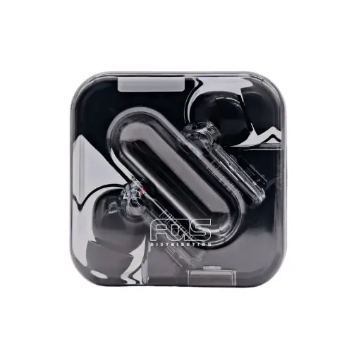 Mezone QUARTZ ENC Bluetooth Wireless In-Ear Earphones with Touch Sensor & Clear Stereo Sound Transparent Black