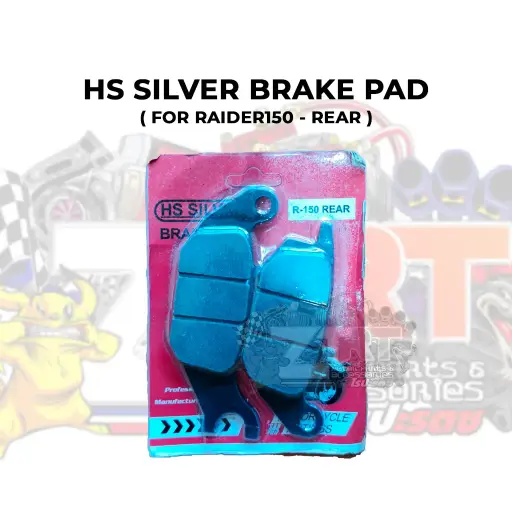 HS SILVER BRAKE PAD RAIDER150 REAR